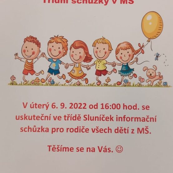 Informační schůzka v MŠ
