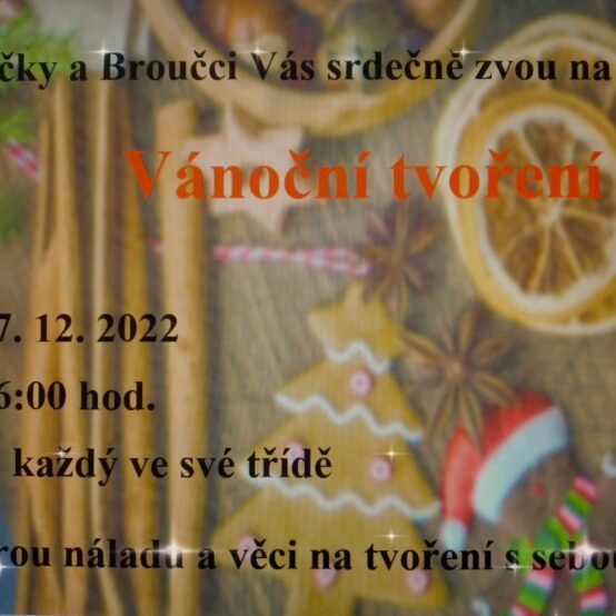 Vánoční tvoření u Soviček a Broučků